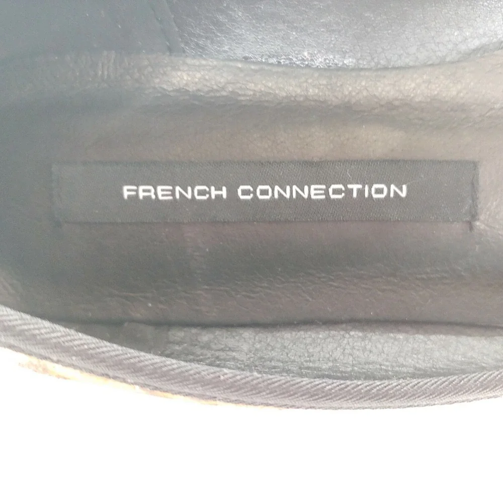French Connection‎ Shoes Womens Diana Leopard 7 Ballet Flats Vegan Suede New
